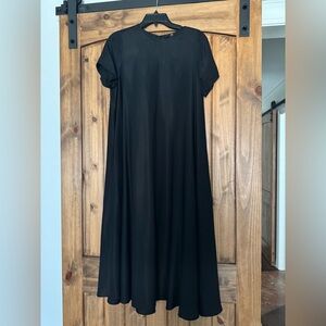 Banana Republic Classic Black Trapeze Maxi Dress
